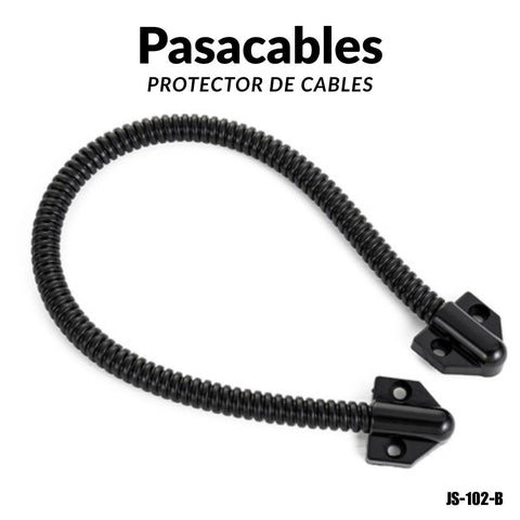 Protector de cable para puerta metálica JS-102-B color negro