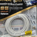 Patch Cord CAT6A F/UTP 10G Slim 28AWG 10 Metros Gris Kuwes
