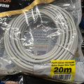 Patch Cord CAT6A F/UTP 10G Slim 28AWG 20 Metros Gris Kuwes