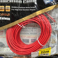 Patch Cord CAT6A F/UTP 10G Slim 28AWG 20 Metros Rojo Kuwes