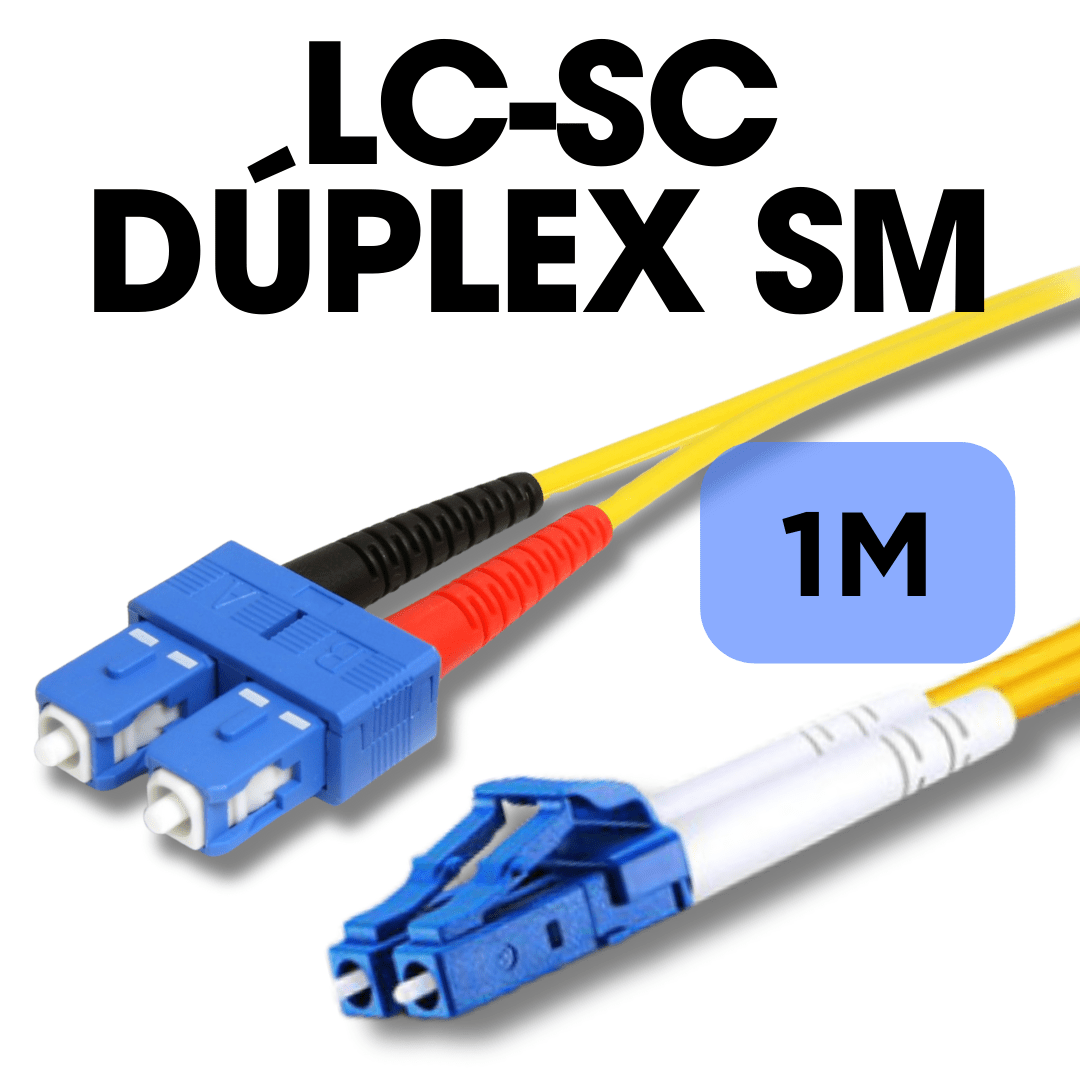 Patch Cord de fibra SM dúplex LC – SC 1M LSZH Kuwes 13-HPS1241M - LA CASA DEL TELEFONO