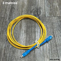 Patch Cord SC/UPC SC/UPC Monomodo 3M 3.0mm LSZH Amarillo