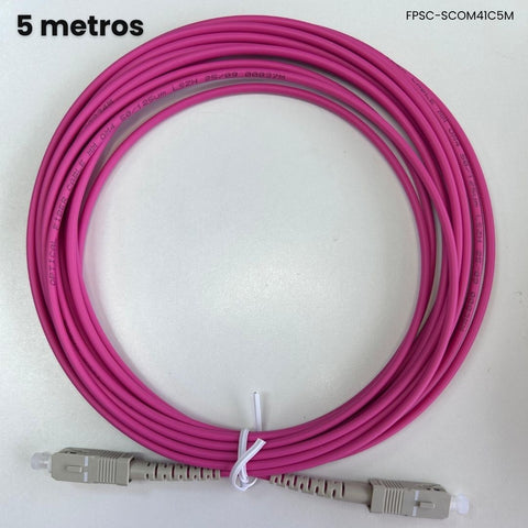 Patch cord SC UPC simplex OM4 3.0mm LSZH 5M fibra óptica multimodo Panamá 