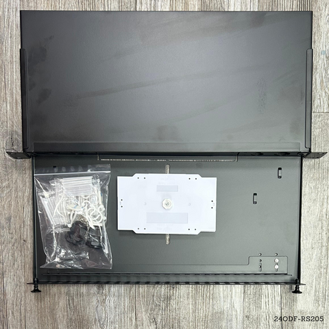 Patch panel para fibra óptica SC dúplex de 24 puertos (48 fibras)