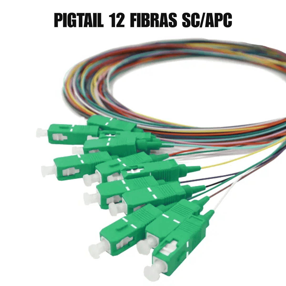 Pigtail 12 fibras SC/APC monomodo - LA CASA DEL TELEFONO