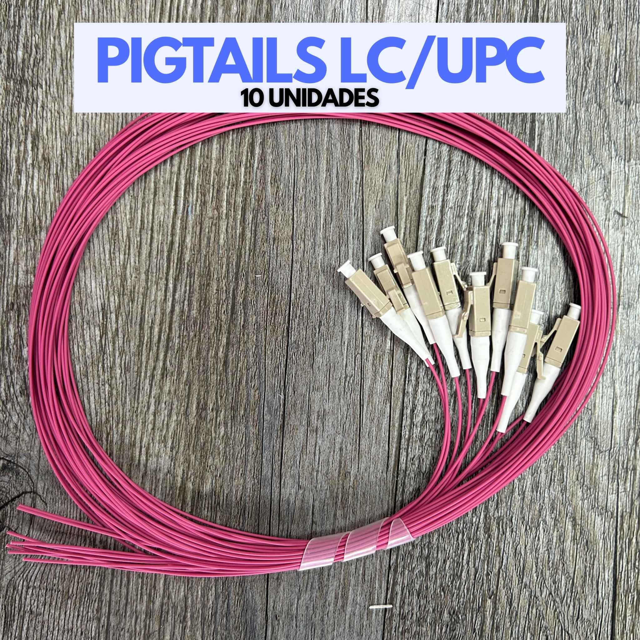 Pigtail de Fibra Óptica LC/UPC OM4 1.5m – Paquete de 10 - LA CASA DEL TELEFONO
