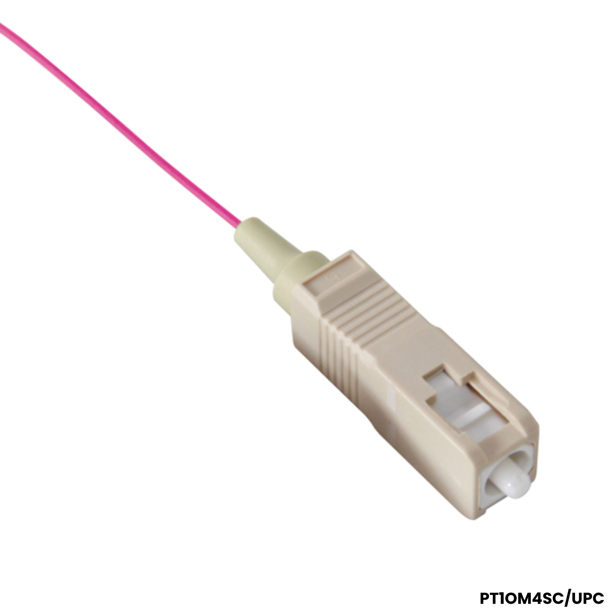 Pigtail fibra optica OM4 SC UPC multimodo violeta 1.5 metros empalme Panamá