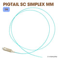 Pigtail SC Simplex OM3 Multimodo LSZH Aqua 1m Kuwes 12-OFMFMJ