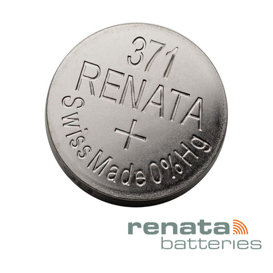 Pila de boton Renata 371 SR920SW oxido de plata 1.55V sin mercurio para reloj