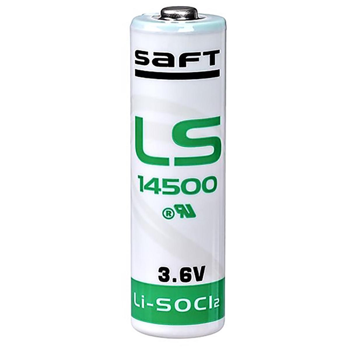 Batería litio industrial Saft LS14500 3.6V Li-SOCl2 para medidores y alarma