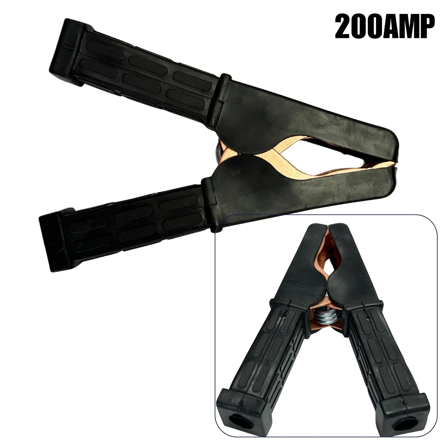 Pinza cocodrilo aislada para batería 200A negro – Miyako NB-390BC