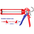 Pistola de calafateo de 9”, uso industrial