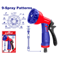 Pistola para riego 9 patrones Emtop ESNE10901