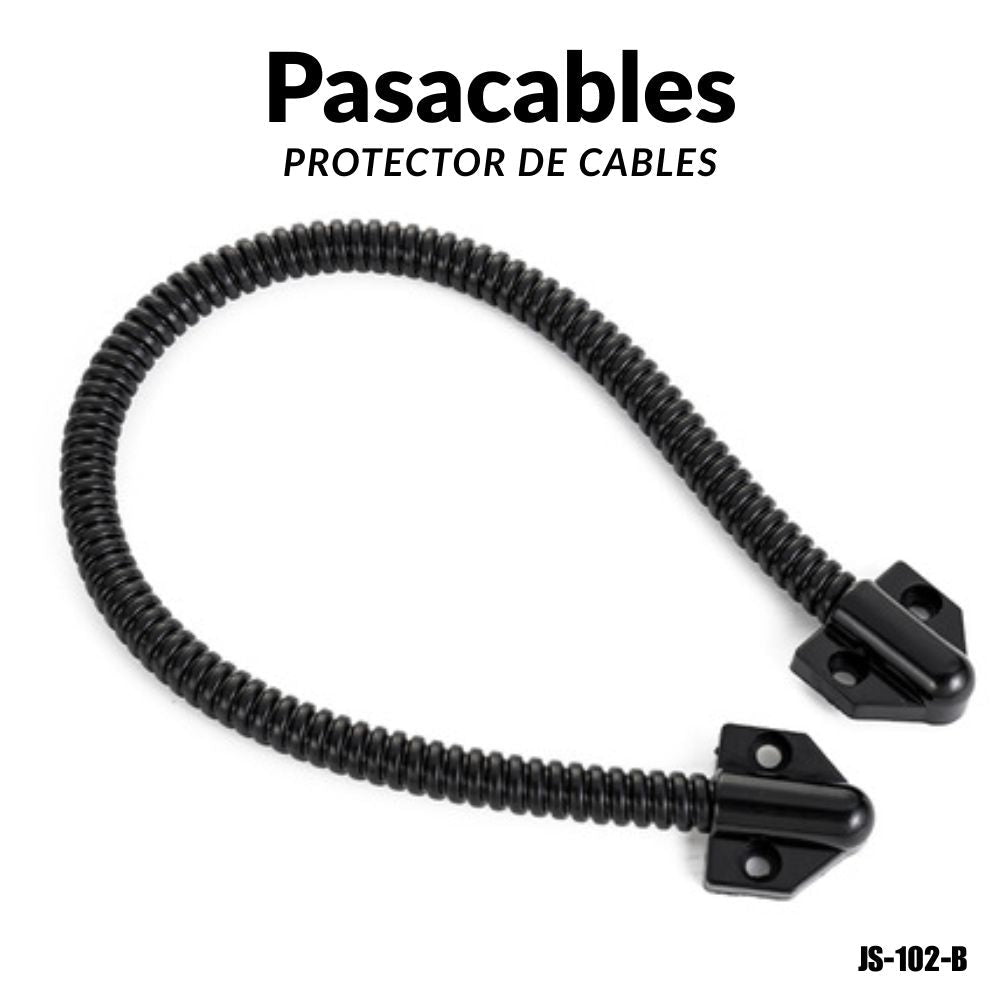 Protector de cable para puerta metálica JS-102-B color negro - LA CASA DEL TELEFONO