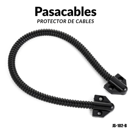 Protector de cable para puerta metálica JS-102-B color negro - LA CASA DEL TELEFONO