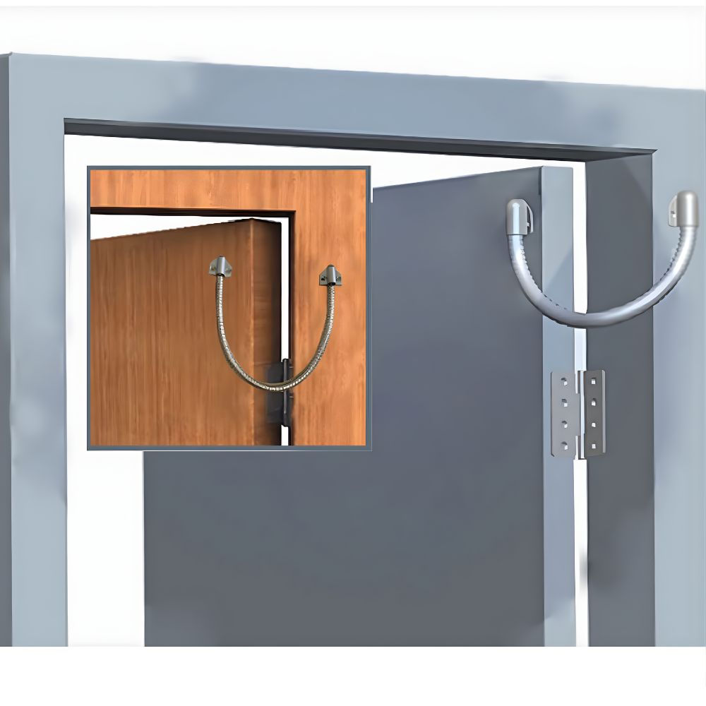 Protector de cable para puerta metálica JS-102-B color negro
