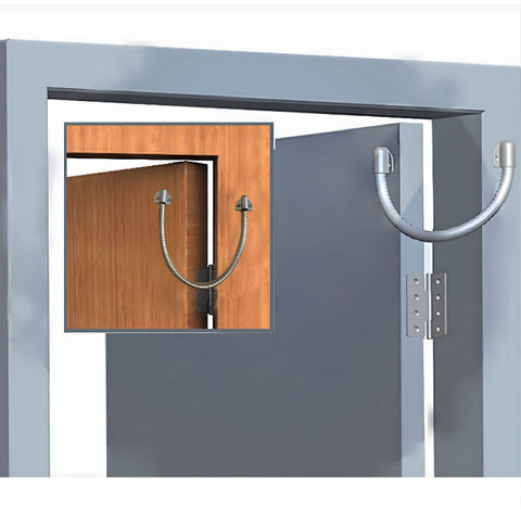 Protector de cable para puerta metálica JS-102-B color negro