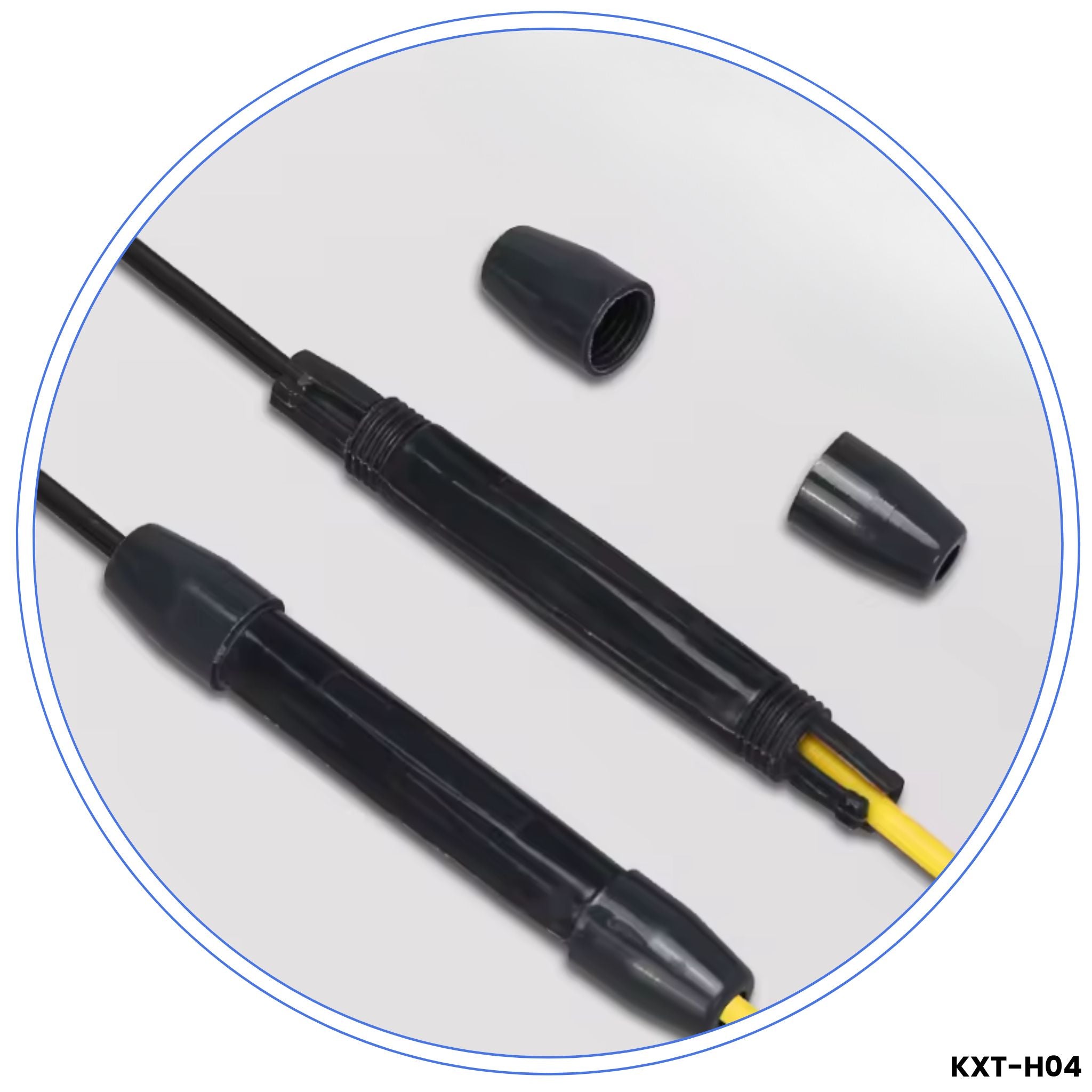 Protector empalme fibra óptica FTTH KXT-H04 72mm para manga termorretráctil 