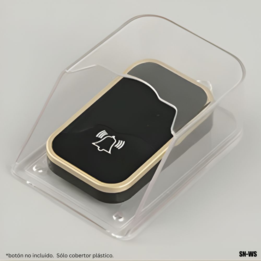 Cobertor transparente para timbre y control de acceso