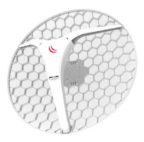 Antena inalámbrica de doble polarización de 21dBi 2.4Ghz para enlaces punto a punto ó CPE – Mikrotik LHG XL 2