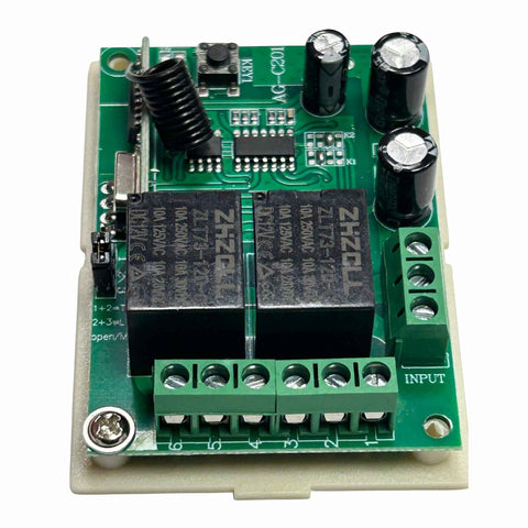 Receptor inalámbrico universal para puertas y portones