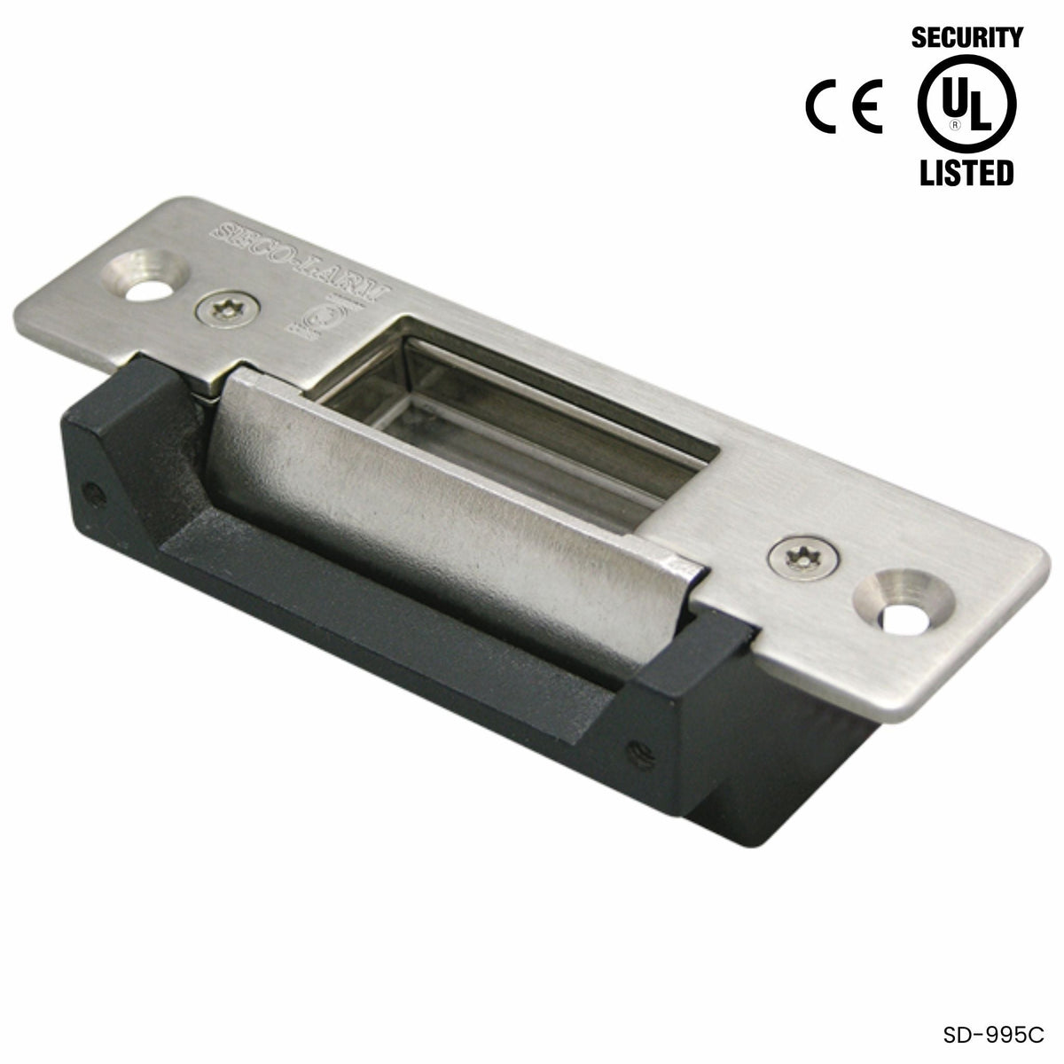 Recibidor eléctrico para puerta vidrio aluminio Seco-Larm SD-995C 12VDC 1000 Lbs - LA CASA DEL TELEFONO