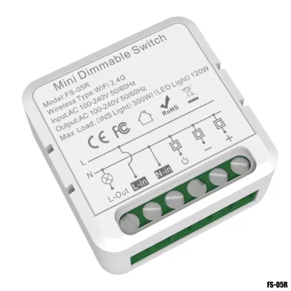 Mini regulador de luz (Dimmer) WiFi inteligente para Luces LED y convencionales