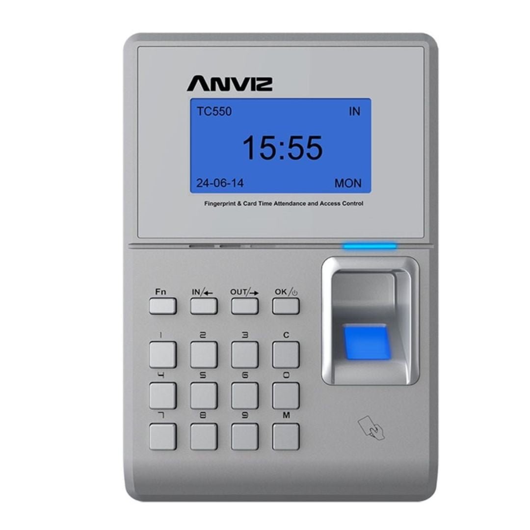 Reloj marcador de huella y tarjeta RFID ANVIZ TC550 - LA CASA DEL TELEFONO