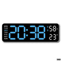 Reloj digital de pared 9" con números Grandes, Termómetro e Higrómetro (USB) – 5513