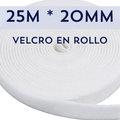Rollo de velcro blanco 25M Kuwes KRGT-2075WH