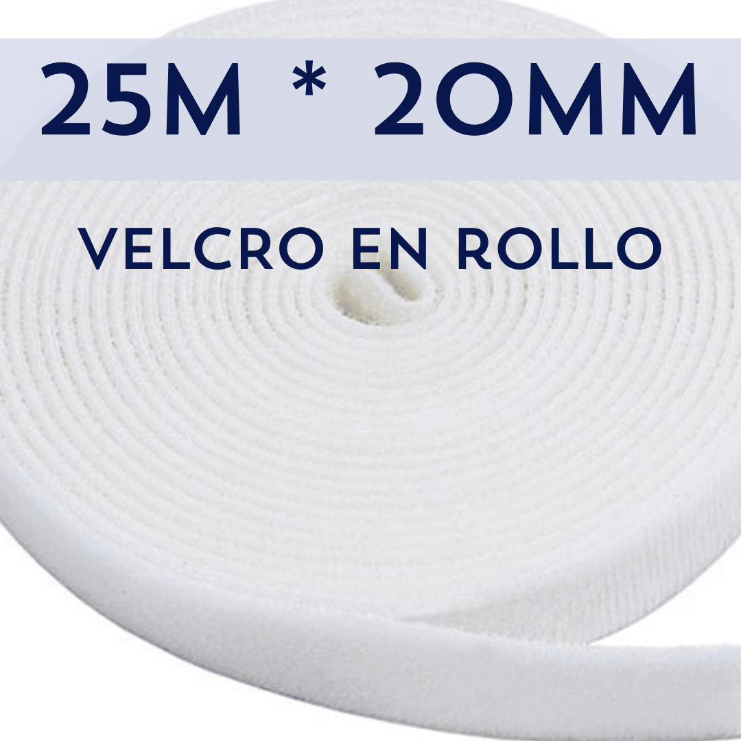 Rollo de velcro blanco 25M Kuwes KRGT-2075WH - LA CASA DEL TELEFONO