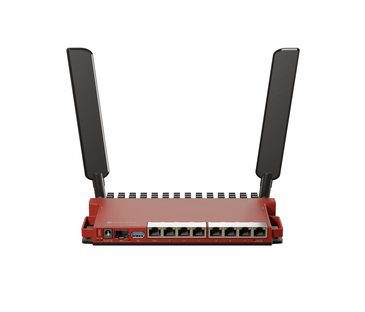 Router inalámbrico Mikrotik L009UiGS-2HaxD-IN con 8 puertos Gigabit y SFP 2.5G - LA CASA DEL TELEFONO