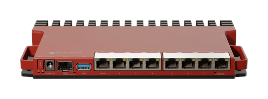 Router MikroTik L009UiGS-RM (Rackeable): 8 Puertos Gigabit, SFP 2.5G y PoE Out - LA CASA DEL TELEFONO