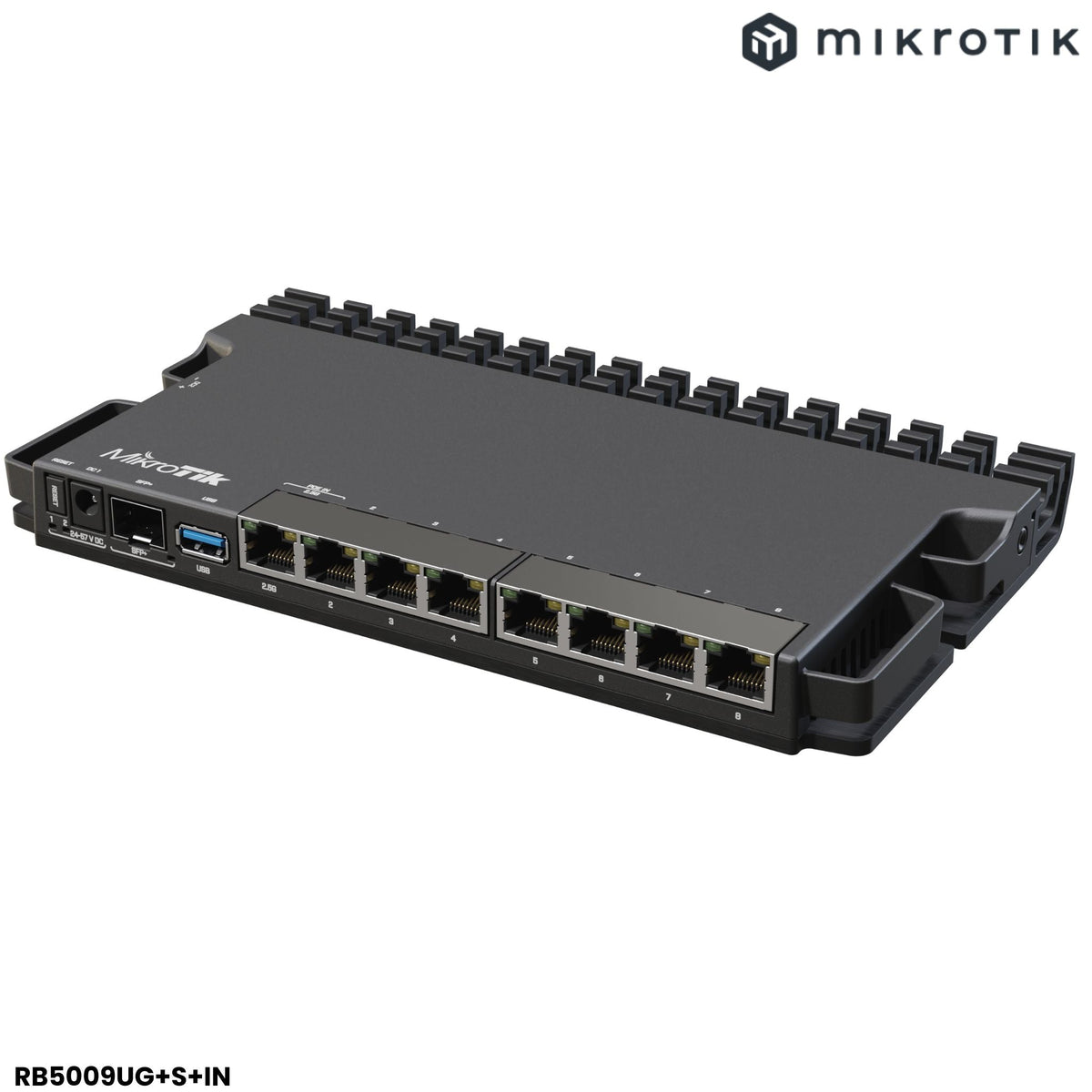 Router Mikrotik RB5009UG+S+IN con 7 puertos Gigabit, 1 puerto 2.5G, 1 puerto 10G SFP+ - LA CASA DEL TELEFONO