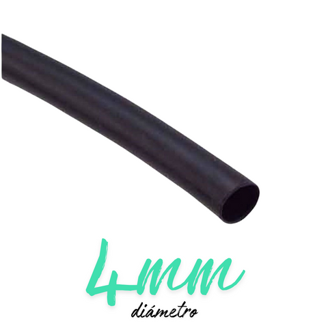 Pie de termoencogible 4mm de diámetro color negro RSFR-H4.0BK