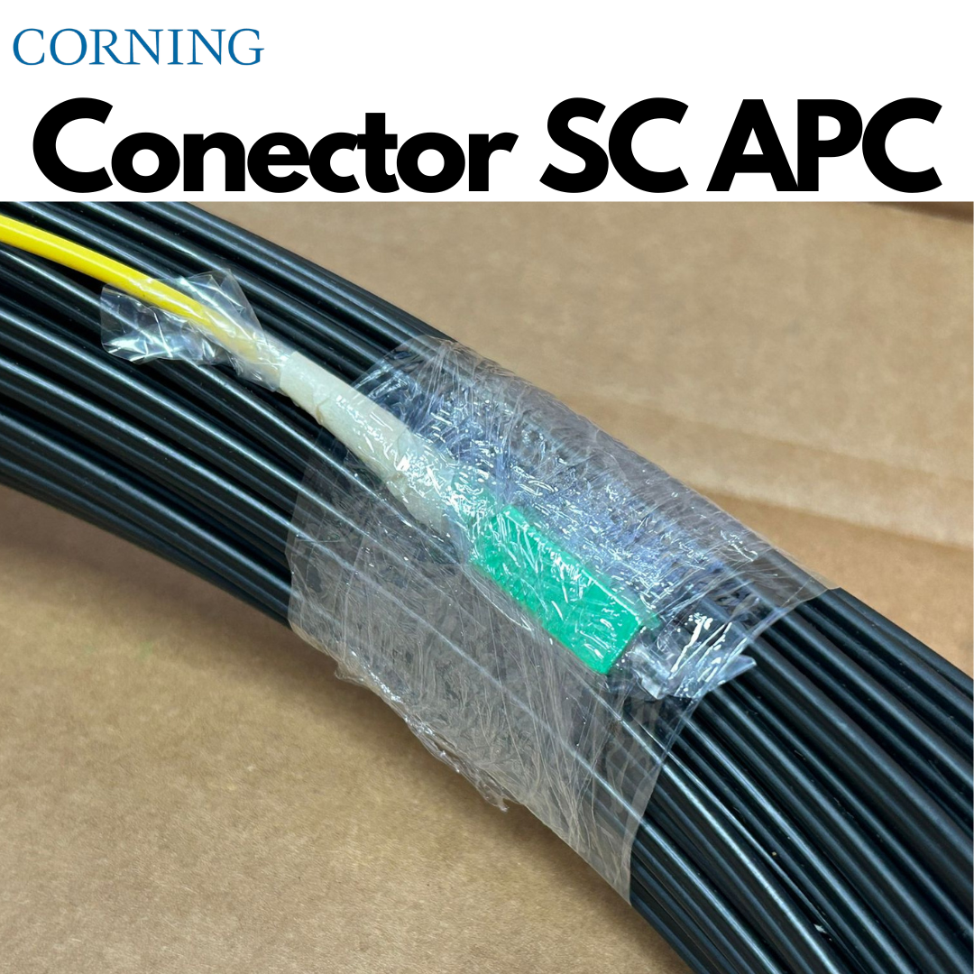 250pies de Fibra óptica preconectorizada monomodo SC/SC para exteriores