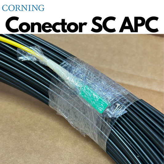 350pies de Fibra óptica preconectorizada monomodo SC/SC para exteriores