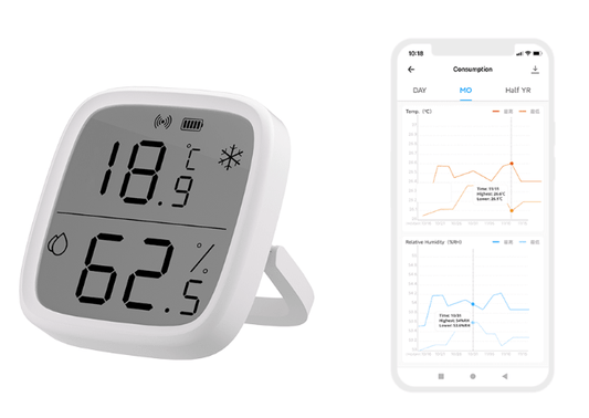 Sensor de temperatura y humedad Zigbee Sonoff SNZB-02D - LA CASA DEL TELEFONO