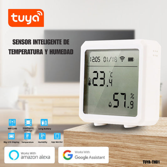 Sensor de temperatura y humedad inteligente Wi-Fi Tuya – TUYA-TH01