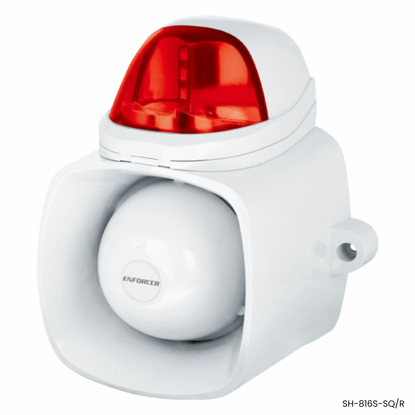 Sirena estroboscópica Enforcer SH-816S-SQ/R lente rojo alarma exterior 