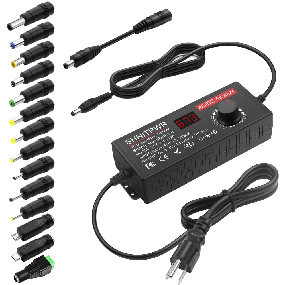Fuente de poder con salida ajustable 3~12VDC 10A SNT-0312-120