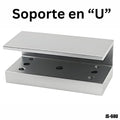 Soporte en U para cerradura magnética 100 lbs para puerta de vidrio - JS-60U