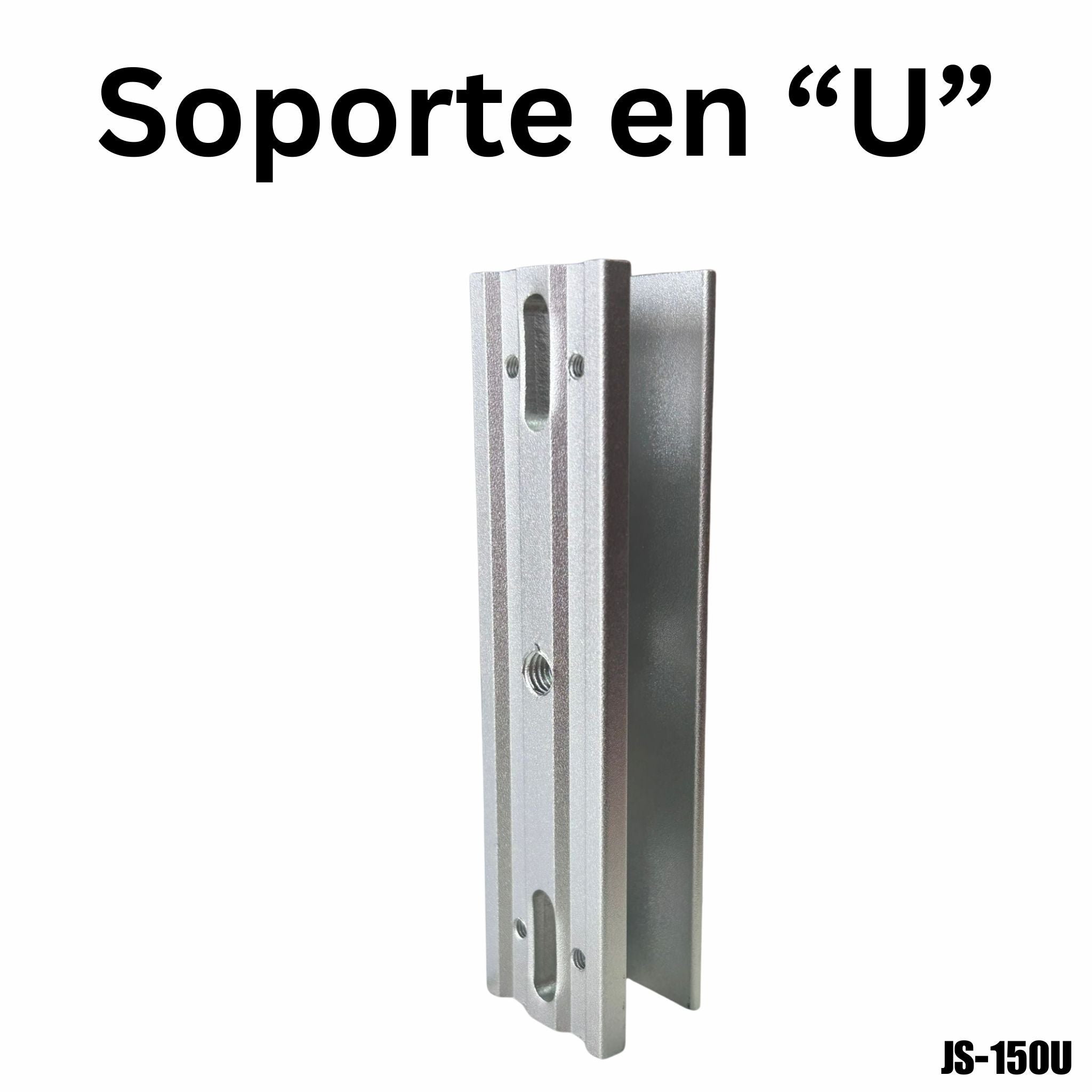 Soporte en U para cerradura magnética 300 libras para puerta de vidrio