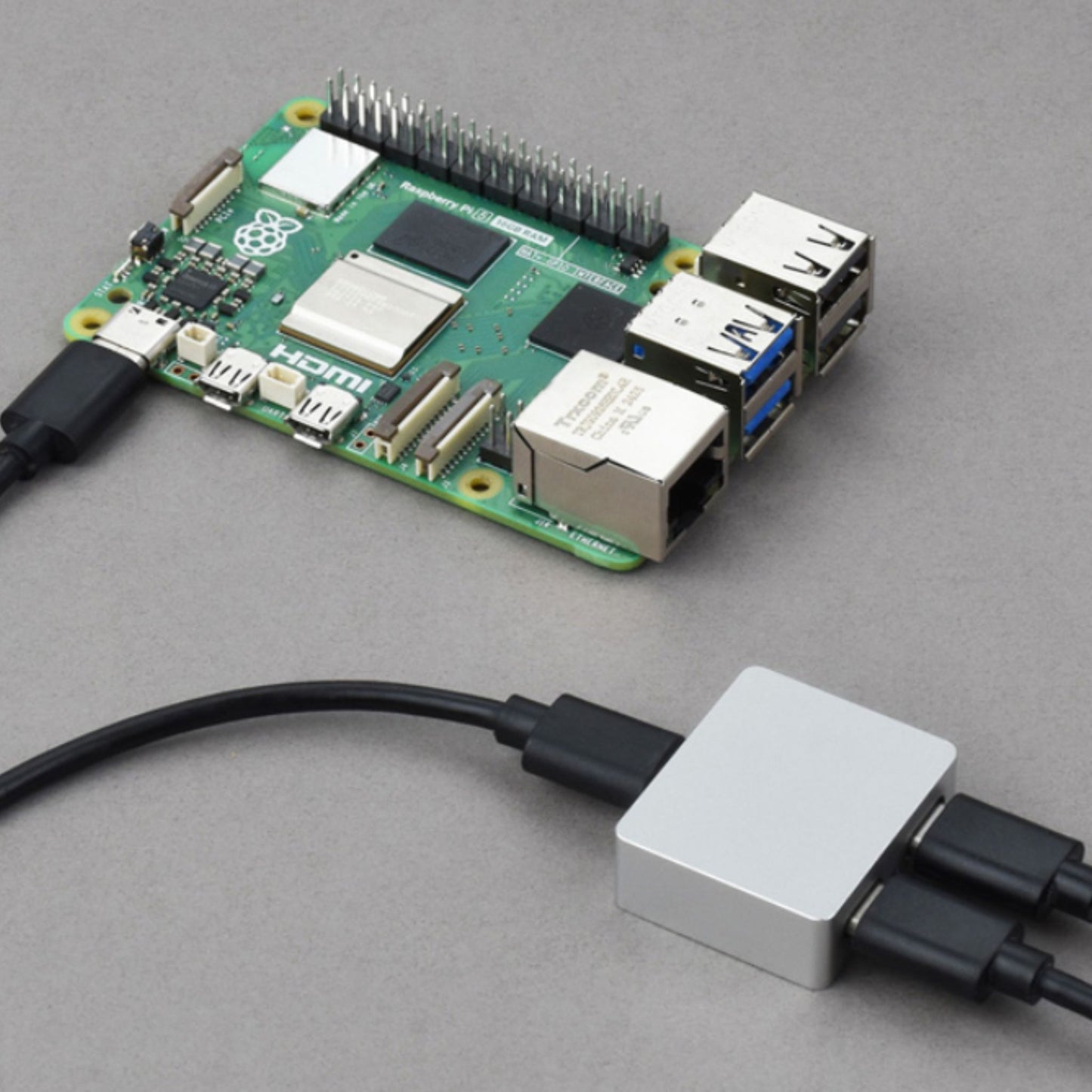 splitter USB-C poder datos Waveshare 33502