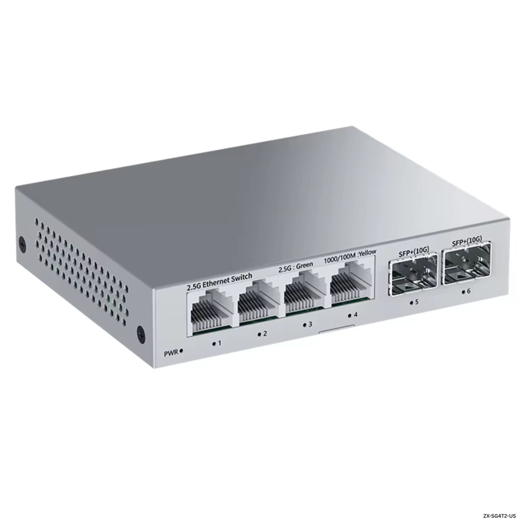 Switch 2.5G HORACO SG4T2 con puertos SFP+ 10G 