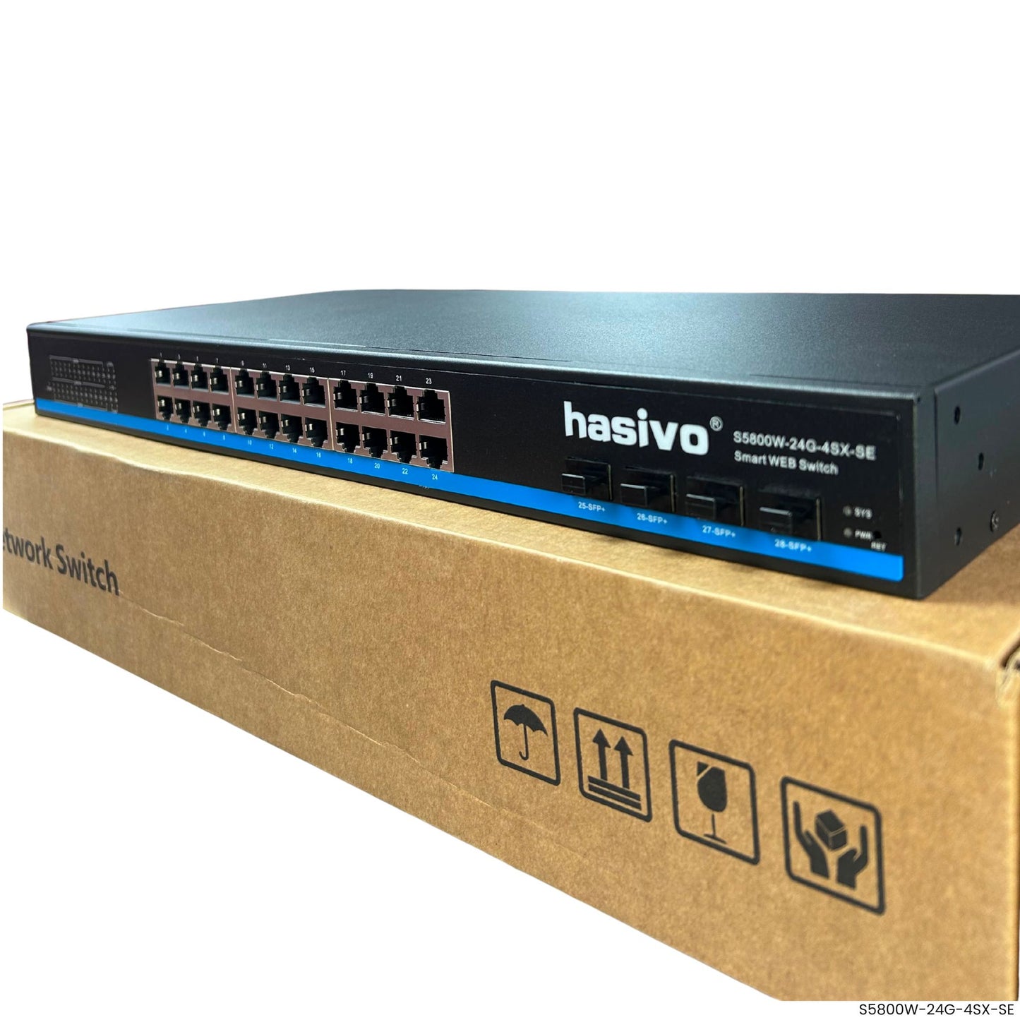 Switch administrable Gigabit Hasivo S5800W-24G-4SX-SE oficinas