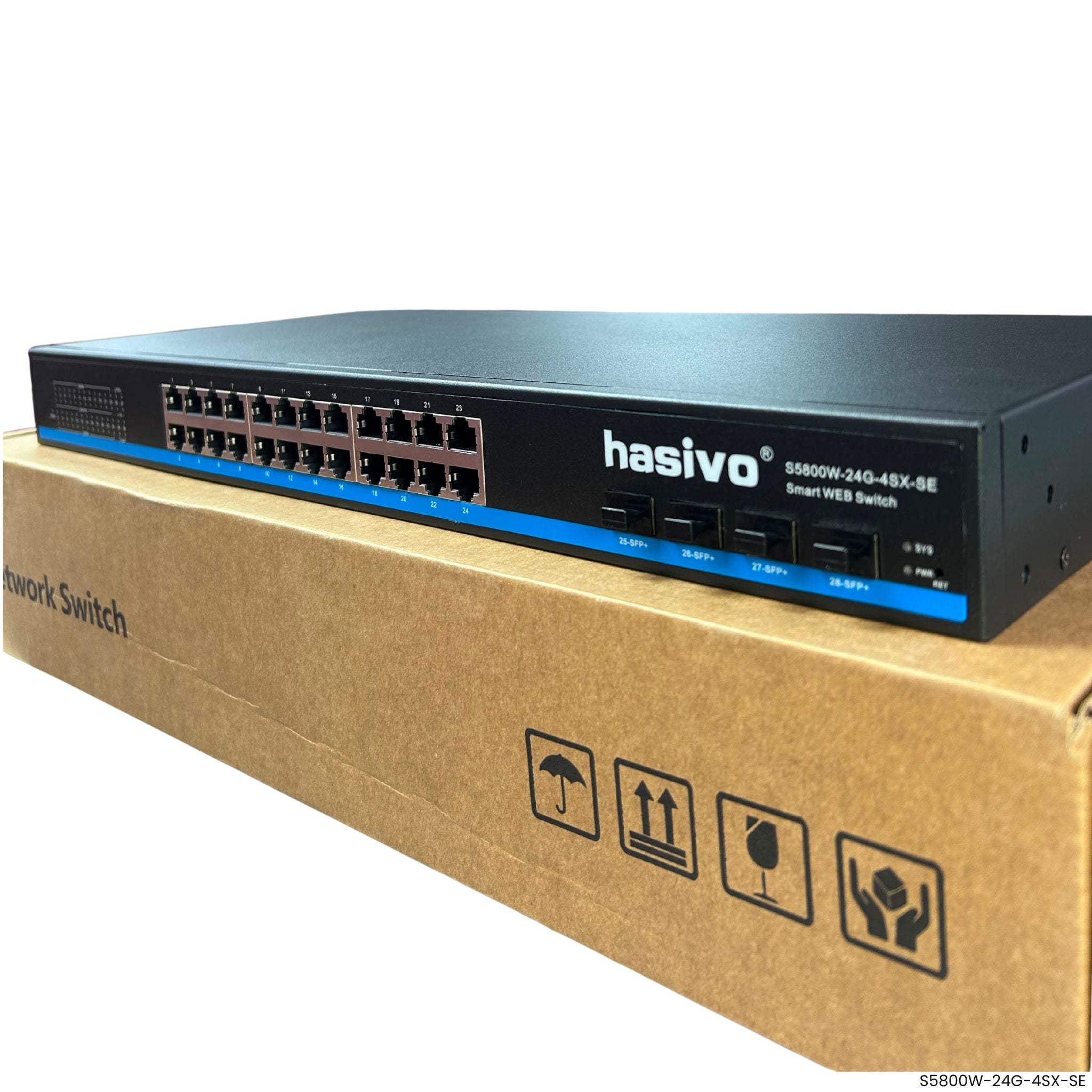 Switch administrable Gigabit Hasivo S5800W-24G-4SX-SE oficinas