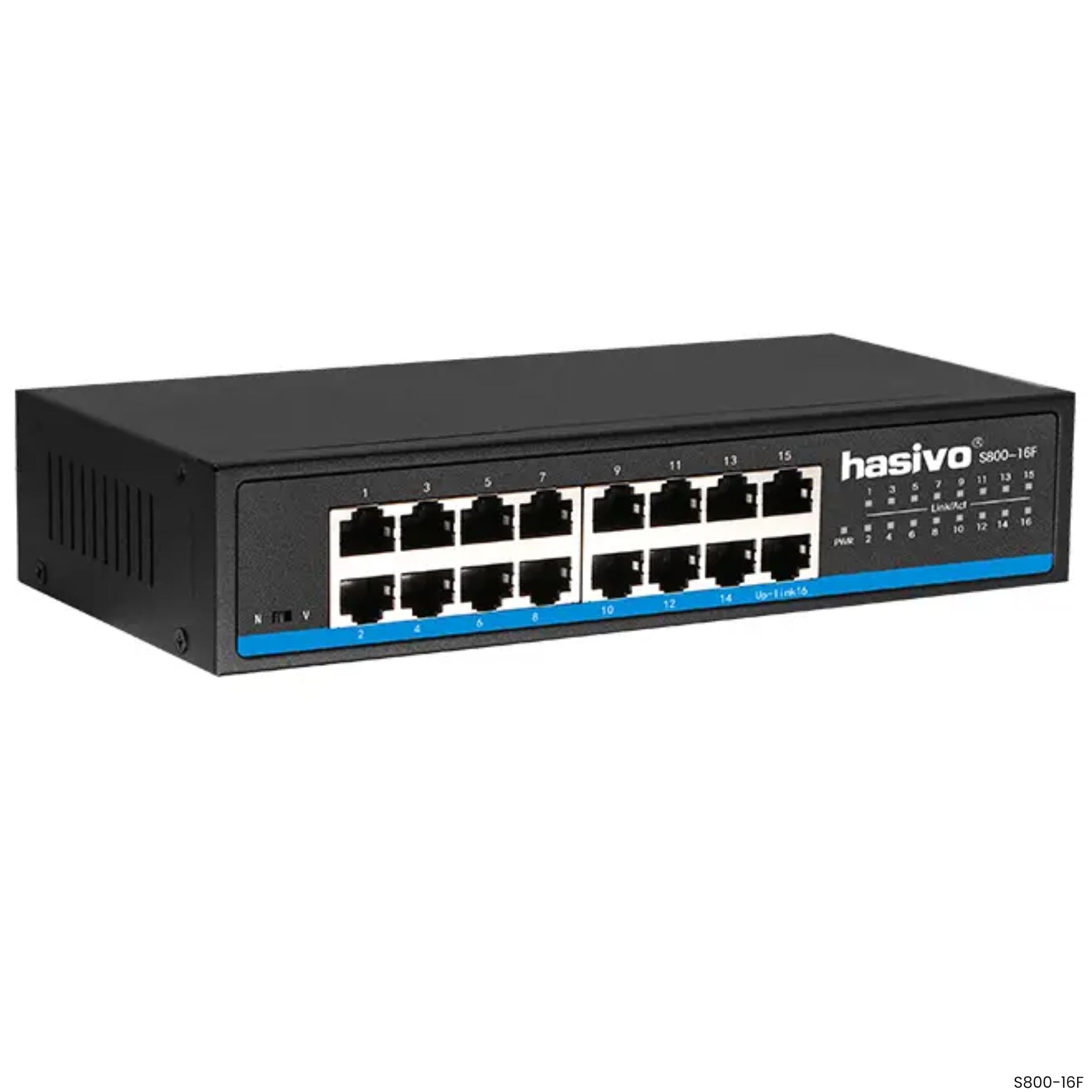 Switch Fast Ethernet 16 puertos Hasivo S800-16F para oficina