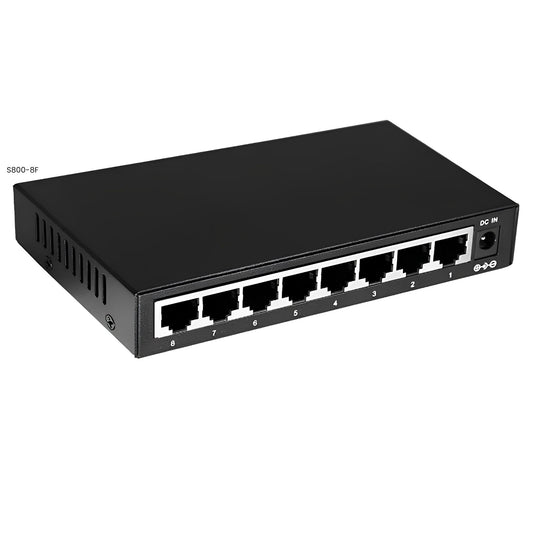 Switch Fast Ethernet 8 puertos Hasivo S800-8F para oficina