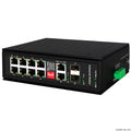 Switch Industrial PoE 8 Puertos Riel DIN Hasivo G1200P-8G-2TS